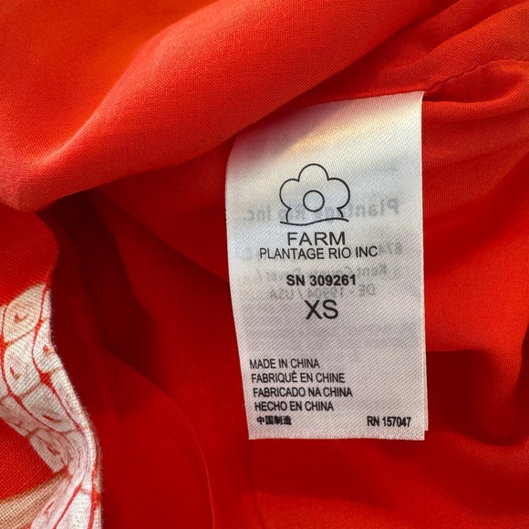 Farm Rio Red Lace Monstera Mini Dress - Picture 2 of 5